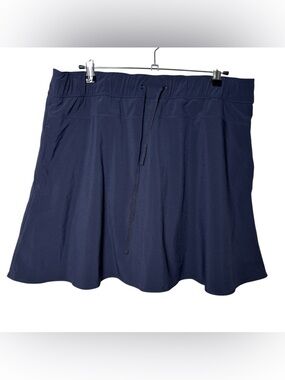 Talbots Skort Women's Large Navy Blue Tennis Pickleball Golf Coastal Performance